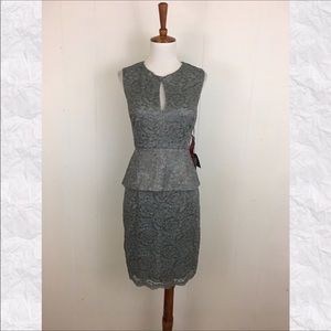 Adrianna Papell Lace Midi Dress